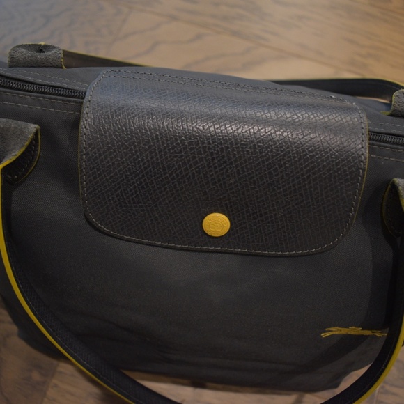 Longchamp Dark Grey Tote Bag